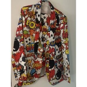 Adult Comic Book Party Suit Holiday Festive Spirit  Flex Waist Men's 38R